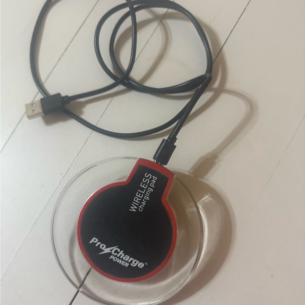 2 pc Wireless Charging Pads- Red and Black